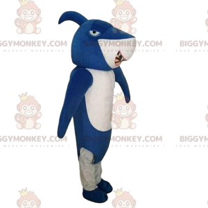 Blauwe haai BIGGYMONKEY™ mascottekostuum, haaienkostuum