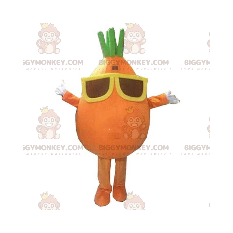 Costume de mascotte BIGGYMONKEY™ de carotte, costume de