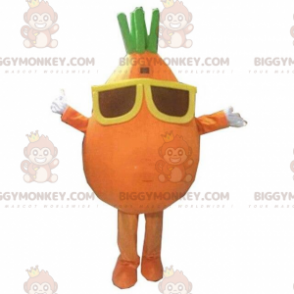 Traje de mascote Carrot BIGGYMONKEY™, fantasia de cenoura