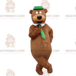 Brun bjørn BIGGYMONKEY™ maskotkostume, meget stilfuldt