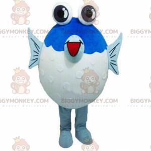 Clown Fish mascot costume character dressed with a Mom Jeans and Hat pins -  Mascot Costumes -  Sizes L (175-180CM)