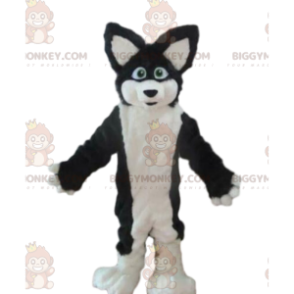 BIGGYMONKEY™ mascottekostuum van husky hond, voskostuum, harige