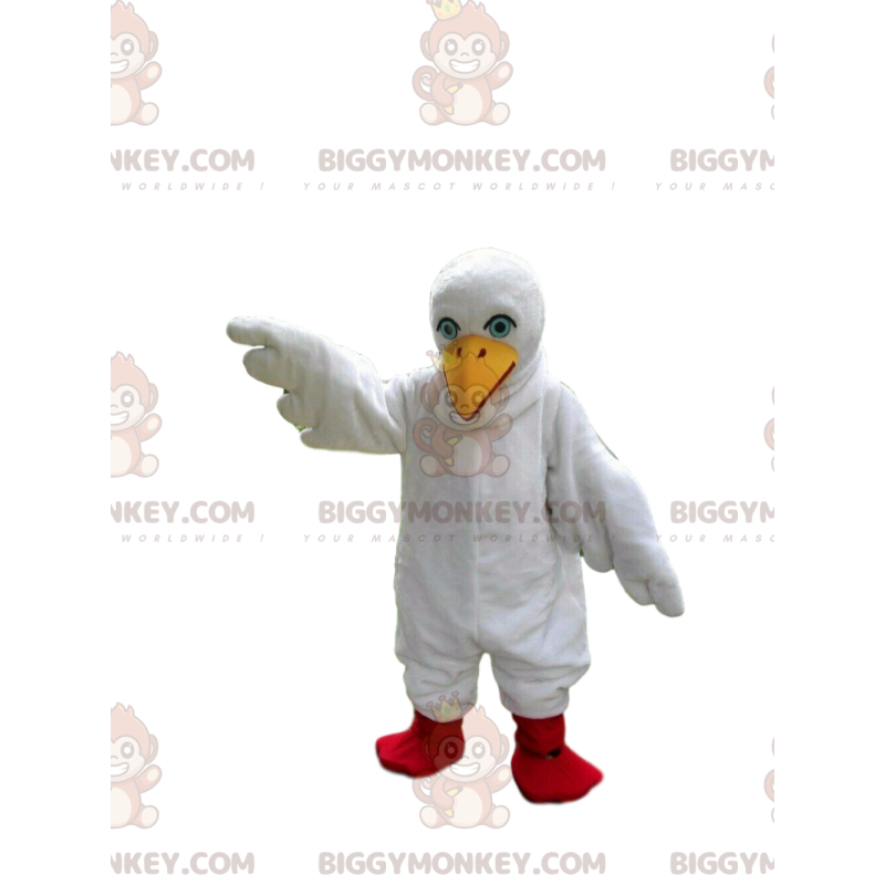 Στολή μασκότ Seagull BIGGYMONKEY™, στολή γλάρου, γιγάντιο