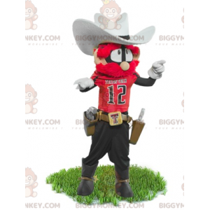 Costume da mascotte Sceriffo Cowboy BIGGYMONKEY™ -