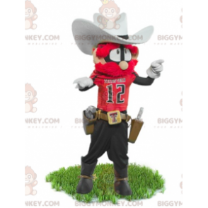 Costume da mascotte Sceriffo Cowboy BIGGYMONKEY™ -
