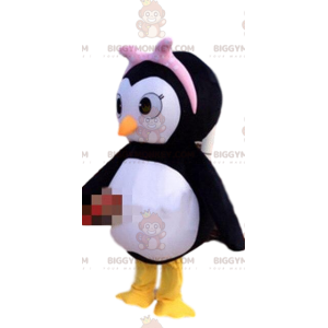 Penguin BIGGYMONKEY™ maskot kostume, pingvin kostume, isflage