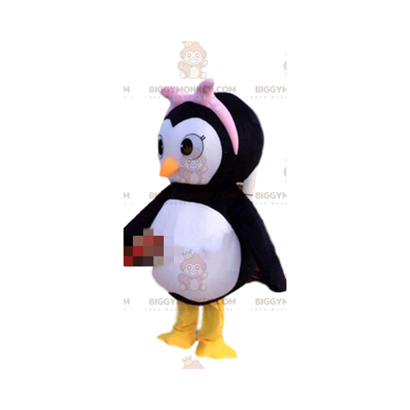 Penguin BIGGYMONKEY™ maskotdräkt, pingvindräkt