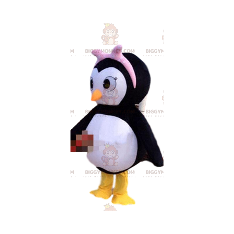 Στολή μασκότ Penguin BIGGYMONKEY™, κοστούμι πιγκουίνου