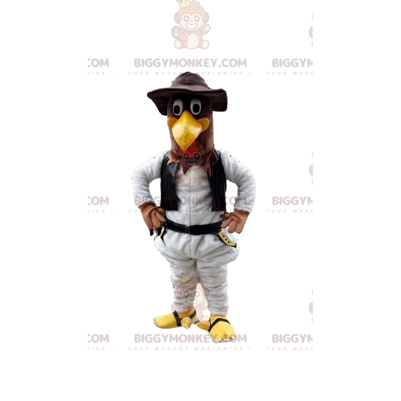 Traje de mascote de frango BIGGYMONKEY™, traje de peru, animal