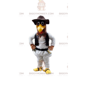 Chicken BIGGYMONKEY™ mascot costume, turkey costume, farm