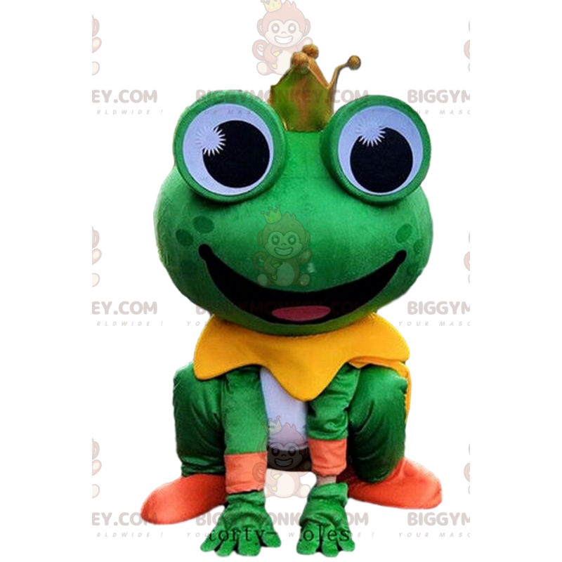 Funny frog BIGGYMONKEY™ mascot costume, funny frog costume -