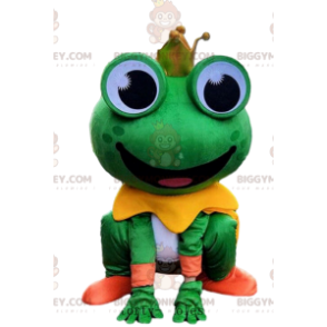 Costume de mascotte BIGGYMONKEY™ de grenouille rigolote