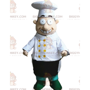 Chef-kok BIGGYMONKEY™ mascottekostuum, restaurateurkostuum -