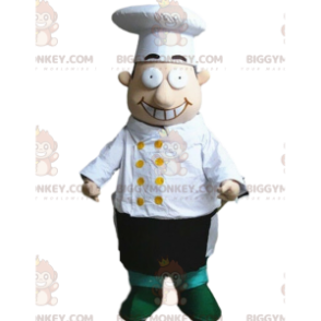 Chef-kok BIGGYMONKEY™ mascottekostuum, restaurateurkostuum -