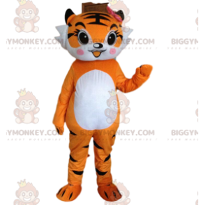 Costume da mascotte Tigre BIGGYMONKEY™, costume da tigre