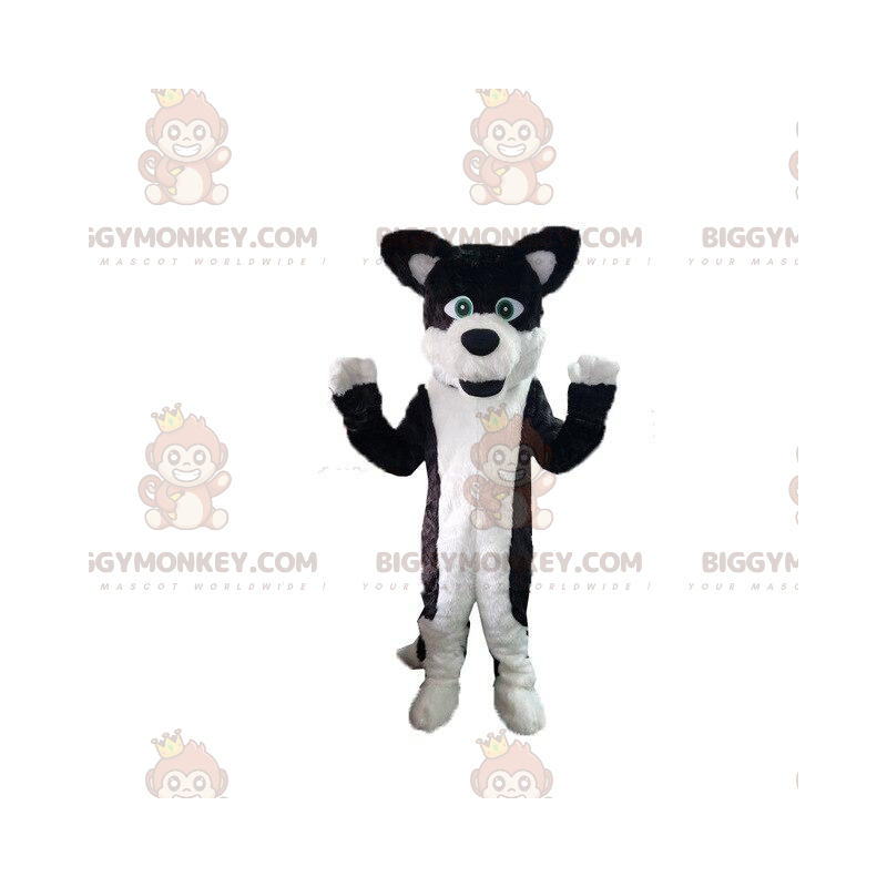 Traje de mascote Dog BIGGYMONKEY™, fantasia de cachorro peludo