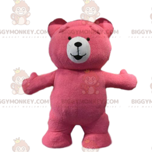 Costume de mascotte BIGGYMONKEY™ de nounours rose, costume ours