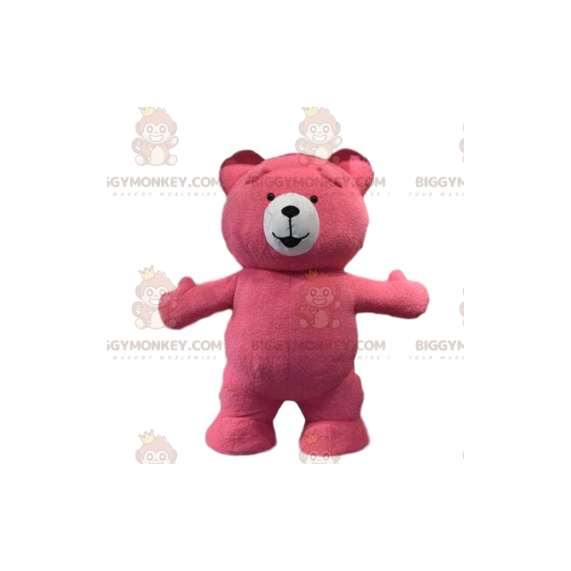 Costume de mascotte BIGGYMONKEY™ de nounours rose, costume ours