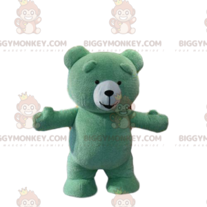 Costume de mascotte BIGGYMONKEY™ de nounours vert, costume ours