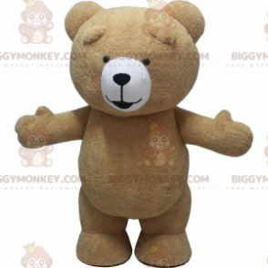 BIGGYMONKEY™ mascot costume teddy bear, brown bear costume –