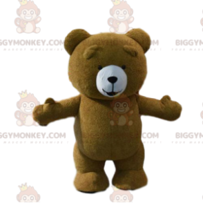 BIGGYMONKEY™ maskot kostume bamse, brun bjørn kostume -