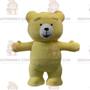 Disfraz de oso de peluche amarillo, disfraz de oso de peluche -