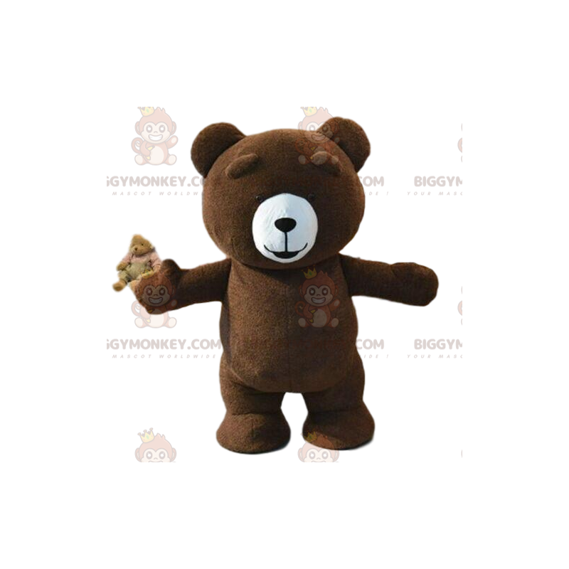 Déguisement de gros nounours marron, costume d'ours brun -