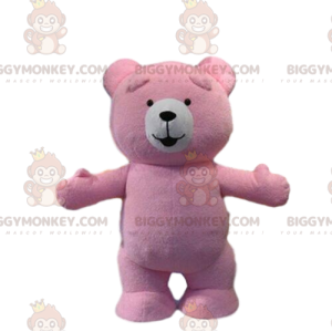 Costume de mascotte BIGGYMONKEY™ ours rose, costume nounours