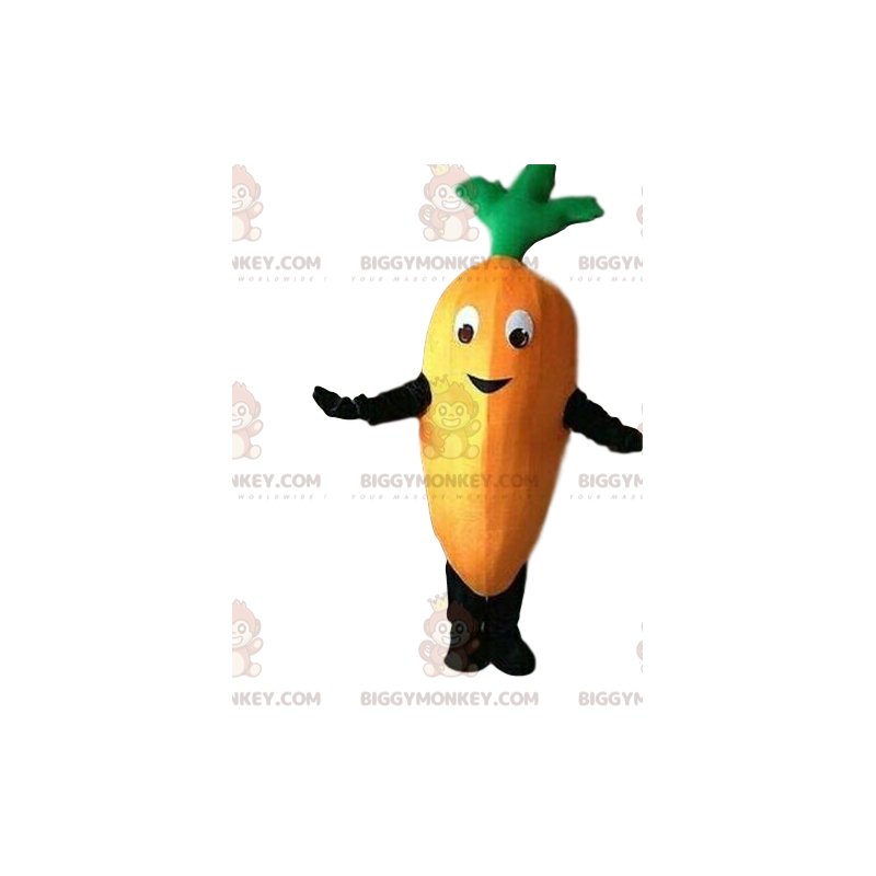 Traje de mascote Carrot BIGGYMONKEY™, fantasia de cenoura