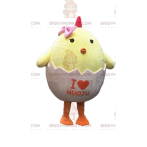 Disfraz de mascota Chick BIGGYMONKEY™, disfraz de huevo