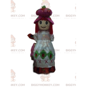 Costume de mascotte BIGGYMONKEY™ de Charlotte aux fraises