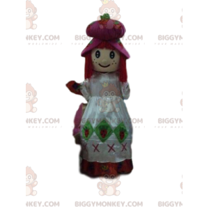 Strawberry Shortcake BIGGYMONKEY™ mascot costume, girl costume