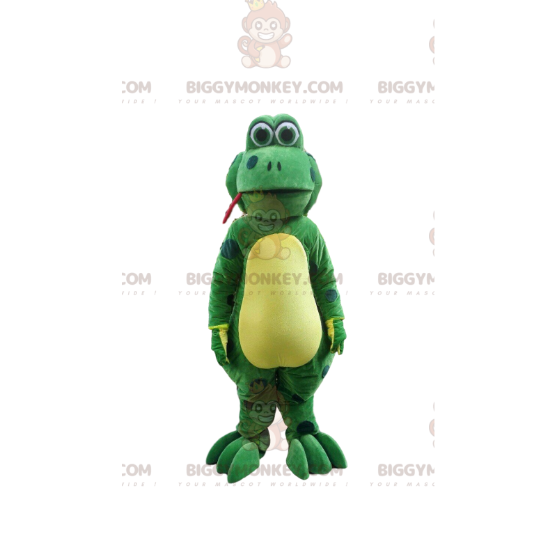 Costume de mascotte BIGGYMONKEY™ de grenouille amusante