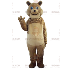 BIGGYMONKEY™ costume da mascotte orso bruno, costume da