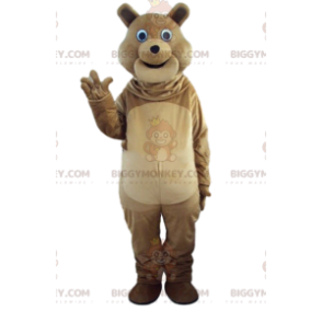 BIGGYMONKEY™ traje de mascota de oso pardo, traje de oso de