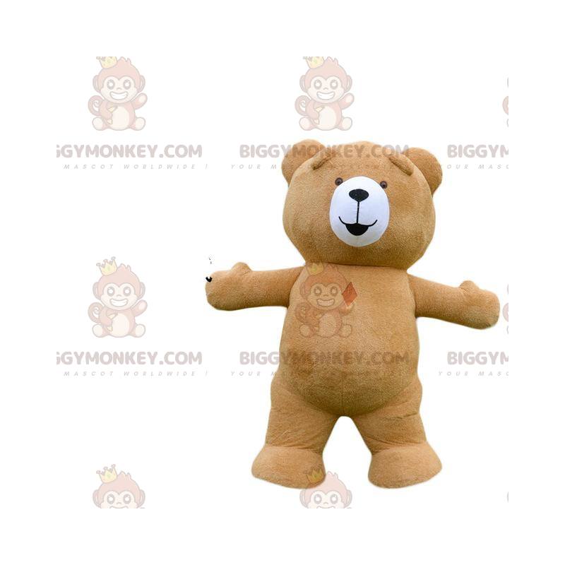 Big Plump Teddy BIGGYMONKEY™ maskotkostume, bamsekostume -