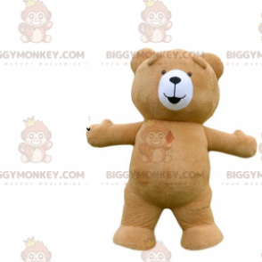 Big Plump Teddy BIGGYMONKEY™ maskotkostume, bamsekostume -