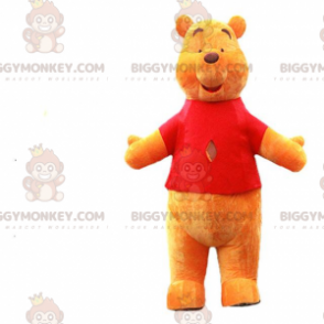 Nalle Puh BIGGYMONKEY™ maskotdräkt, berömd gul björndräkt -