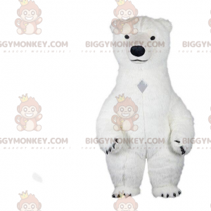 Costume de mascotte BIGGYMONKEY™ d'ours blanc, costume ours
