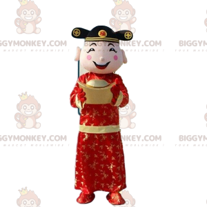Asiatisk man kostym, gud av rikedom kostym - BiggyMonkey maskot