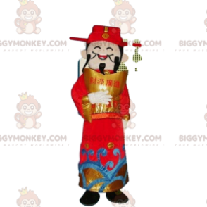 Asiatischer Mann-Kostüm, BIGGYMONKEY™ Maskottchen-Kostüm des