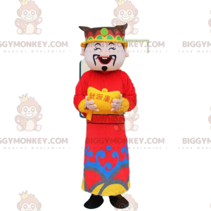 BIGGYMONKEY™ Asian Chinese Man God of Wealth Mascot Costume -