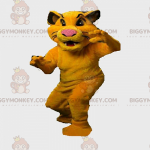 Disfraz de mascota BIGGYMONKEY™ de Simba, el rey león. Disfraz