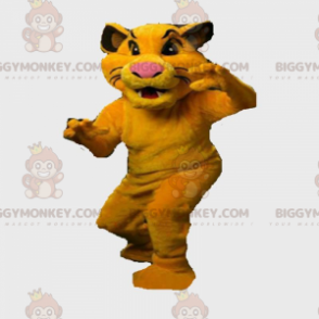 Traje de mascote BIGGYMONKEY™ de Simba, o Rei Leão. Traje