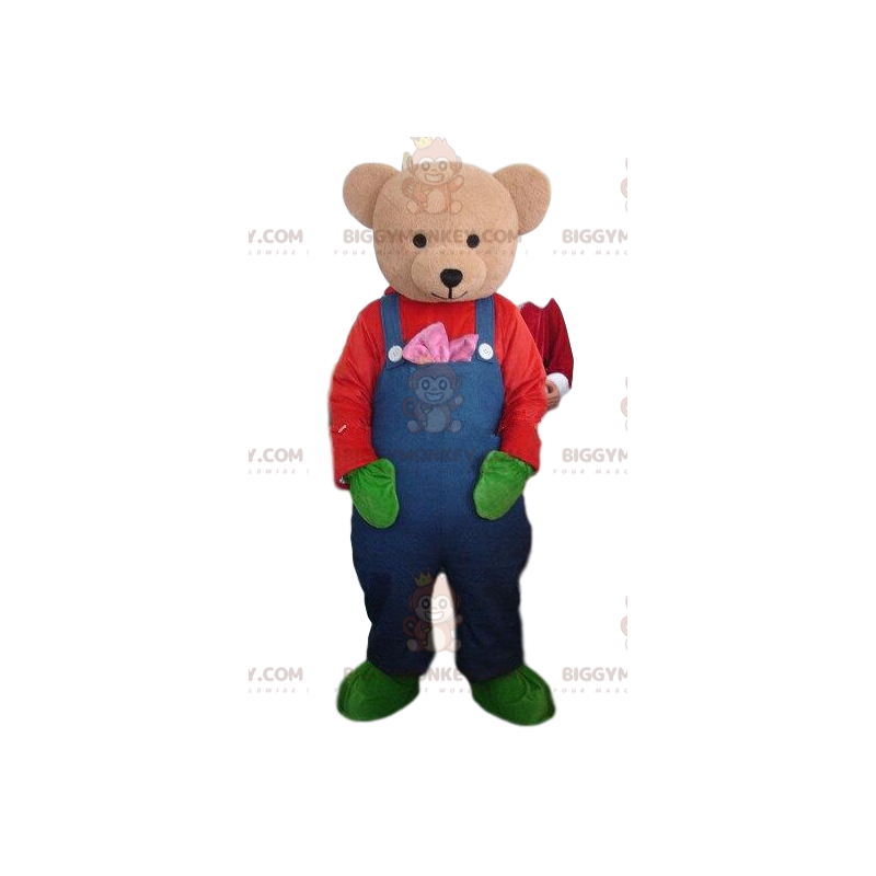 Costume de mascotte BIGGYMONKEY™ de nounours en peluche