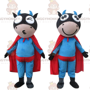 2 BIGGYMONKEY™s mascot superhero cows, superhero costumes -