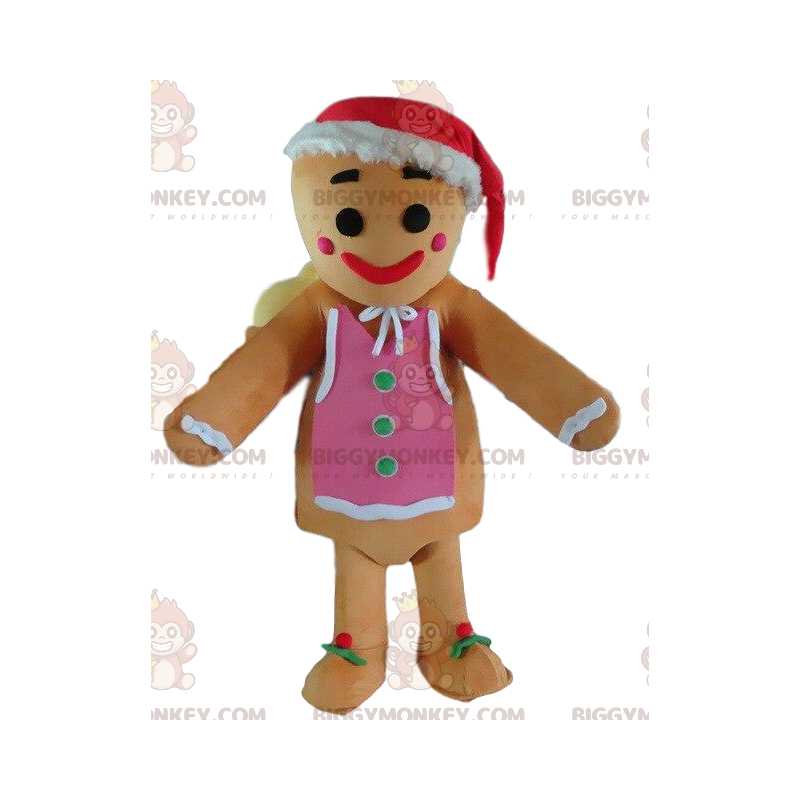 Disfraz de mascota Gingerbread BIGGYMONKEY™, disfraz de