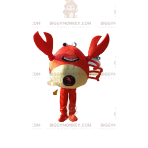 Crab BIGGYMONKEY™ mascottekostuum, schaaldierkostuum