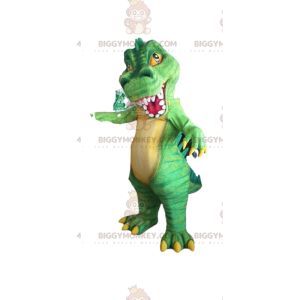 Dinosaurus BIGGYMONKEY™ mascottekostuum, T rex kostuum, enge