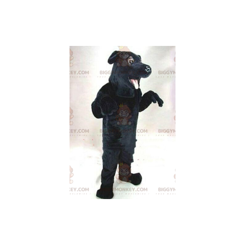 Black dog BIGGYMONKEY™ mascot costume, labrador costume, canine